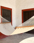 Hacienda American Hammock with Thick Mahogany Wood