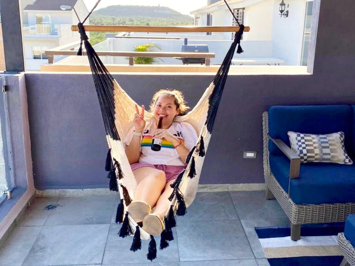 Hammock chair deals for apartment balcony