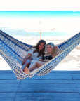 Ideal Bleu et Ecru, Grand, Coton