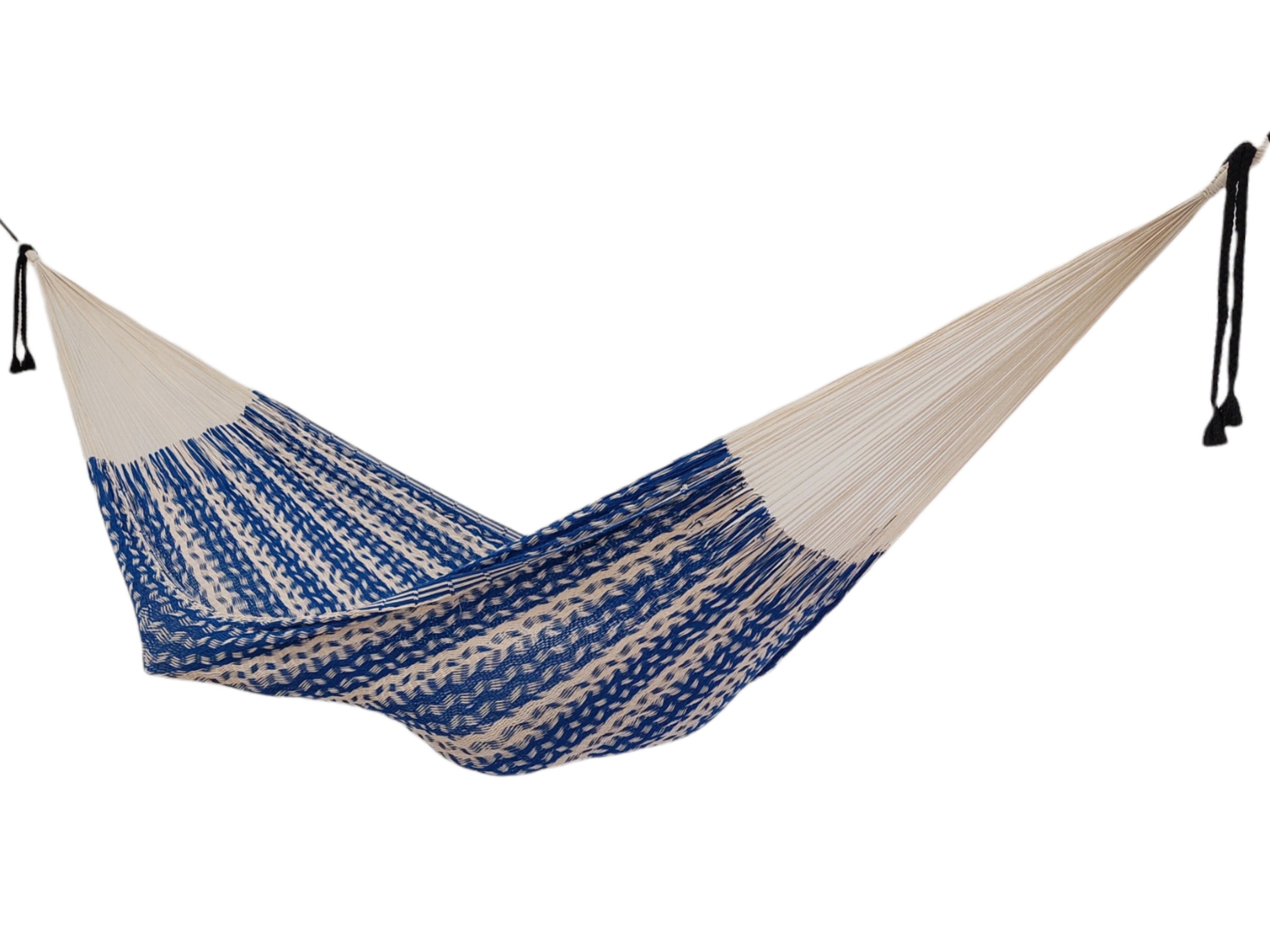 Ideal Blue & Ecru, Large, Cotton