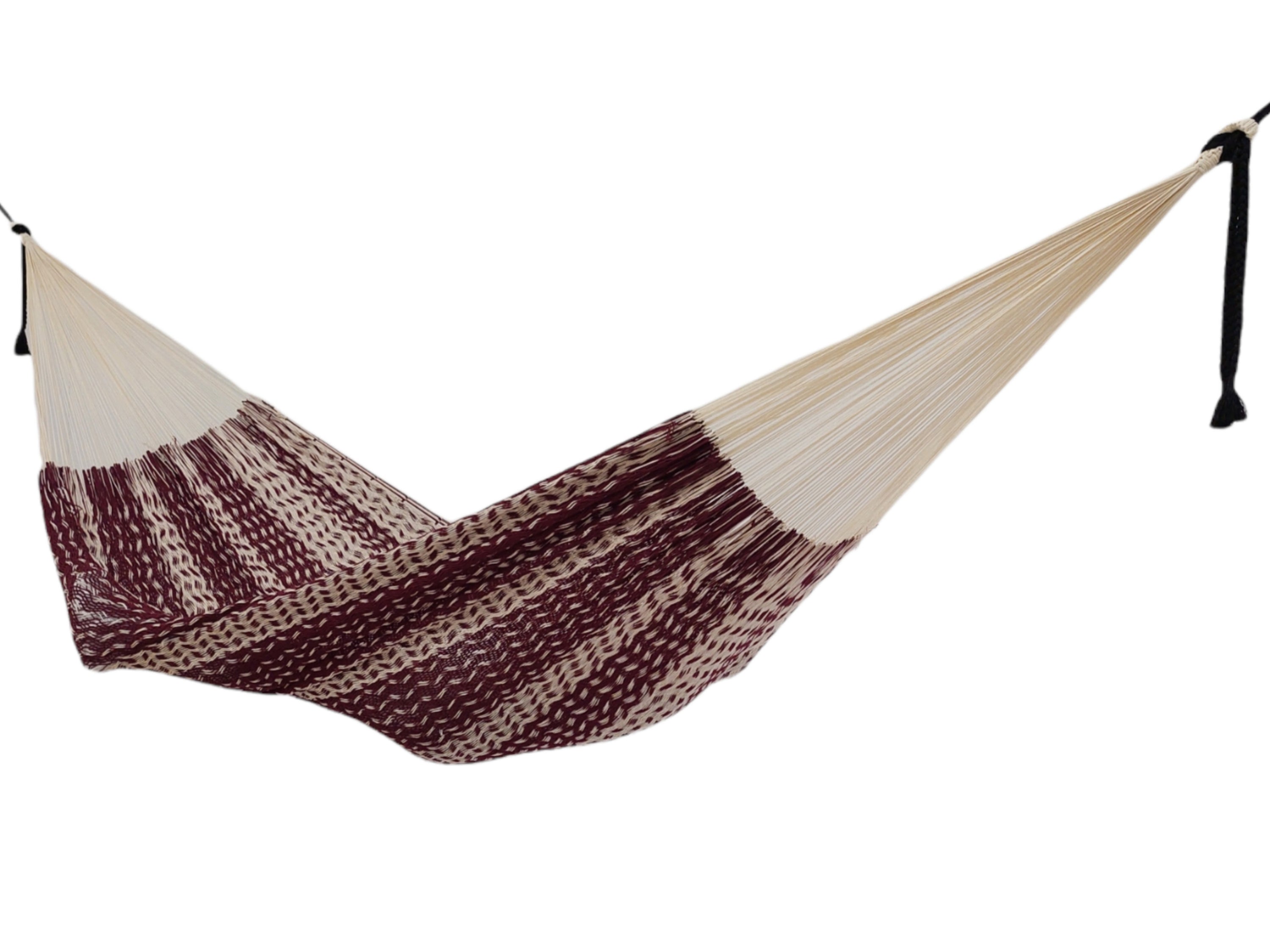 Ideal Burgundy & Ecru, Large, Cotton